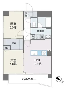 アビターレ大宮【401号室】の間取り