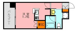 アソシアグロッツォ博多【9階】の間取り