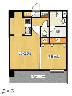 レシェンテ・ヴィラ千早【402号室】の間取り