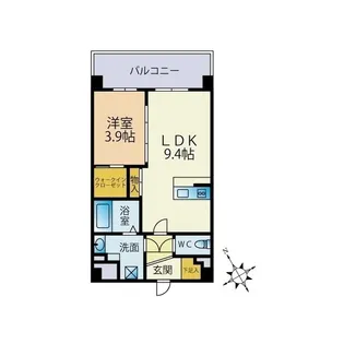 メゾンドボヌール【5階】の間取り