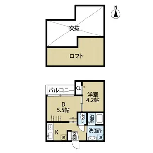 BLISS横手【102号室】の間取り