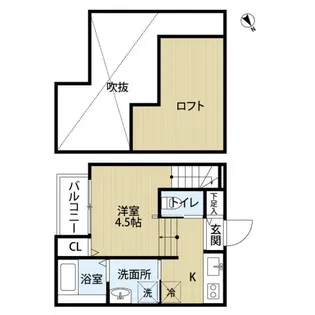 Glanz【202号室】の間取り
