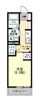 THE TERRACE 若久【102号室】の間取り