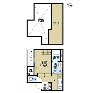 ラピュター【1階】の間取り