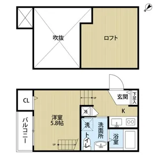 Raccolta(ラコルタ)【205号室】の間取り