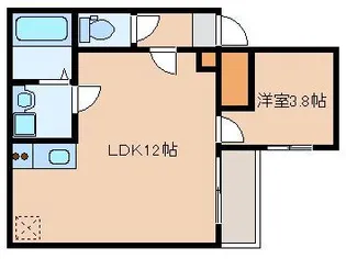 TALATTA箱崎【2階】の間取り