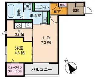 ARETE野芥駅東【1階】の間取り