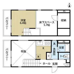 SPAZIO【205号室】の間取り
