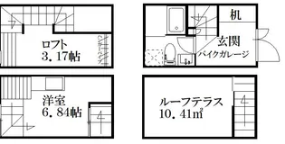 ガレット空港前Ⅱ【7号室】の間取り