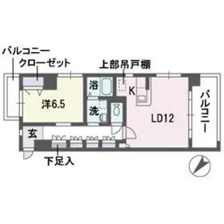 エンシェント山荘通り【4階】の間取り