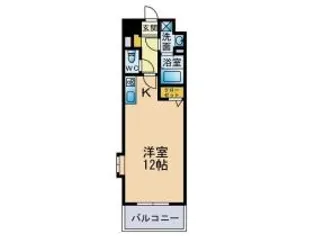プランドール【409号室】の間取り