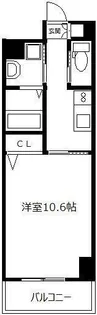 ウェルカム県庁口【704号室】の間取り