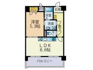 エレガントヴェルス【6階】の間取り