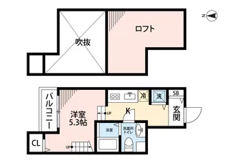 エストデミュール【2階】の間取り
