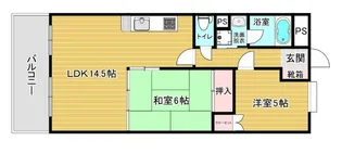 リファレンス箱崎【4階】の間取り