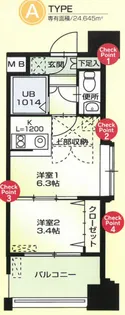 ORIENT BLD No.62 TOWERS AVANTGARDE 博多【9階】の間取り