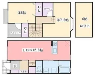 ホワイトメゾン室見の間取り
