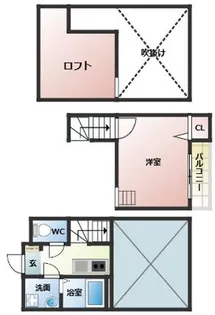 CASAdelSOL【201号室】の間取り