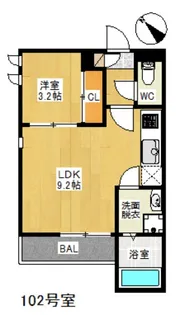 GRANDTICエルドラード香椎【1階】の間取り