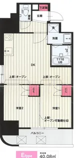 CLUB ORIENT BLD No.102【10階】の間取り