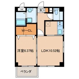 エルプラージュ【3階】の間取り