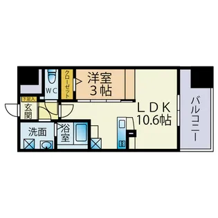 ファーメリー那の川【8階】の間取り