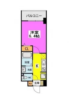 アスミール伊都【801号室】の間取り