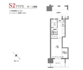 アクタス博多Vタワー【7階】の間取り