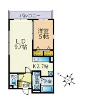 プリモ ソルジェンテⅡ【2階】の間取り