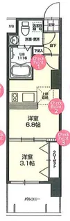 No72 HABOR EAST TOWER【13階】の間取り