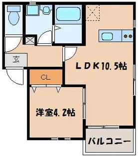 リテラ香椎参道【3階】の間取り