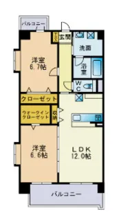 メゾンドール【3階】の間取り