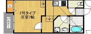 LASPACIO吉塚壱番館【1階】の間取り