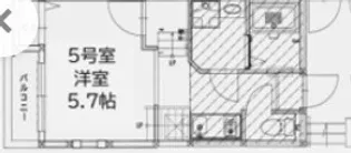 Creo筥松【2階】の間取り