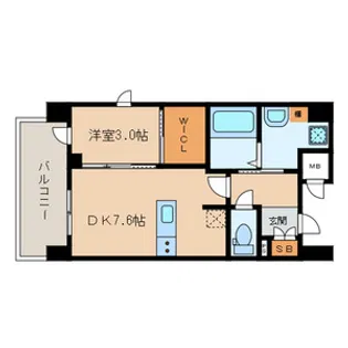 セントリビエ香椎駅前【4階】の間取り