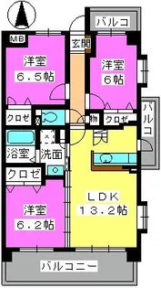メゾンプルミエ【501号室】の間取り