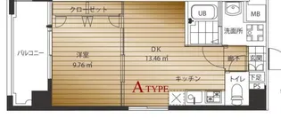レジデンシャルヒルズ博多サウス【6階】の間取り