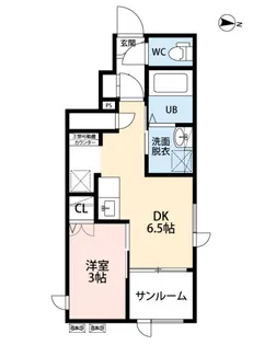 CB桜ヶ丘テソロ【105号室】の間取り