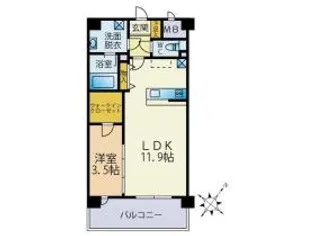 SYKプレミール東那珂【7階】の間取り