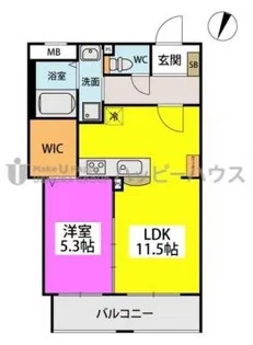 ボヌールⅡ【405号室】の間取り