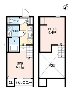 ロフトンリッツ竹下 【1階】の間取り