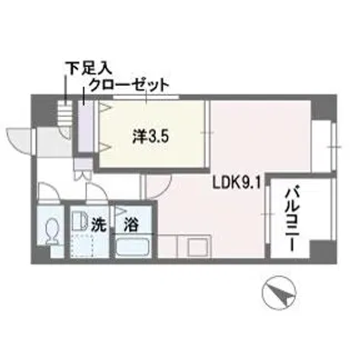フェイスカミーユ【5階】の間取り
