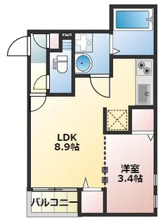 Branche春日原【4階】の間取り