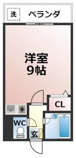 アップルハウス【606号室】の間取り