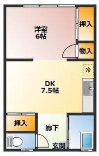 吉田ハイツ【101号室】の間取り