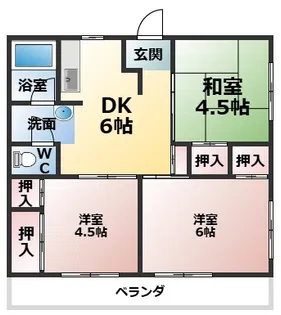 浜町マンション【2階】の間取り