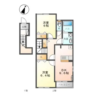 サニーヒルズ【2階】の間取り