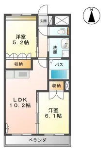 Vivre高田【2階】の間取り