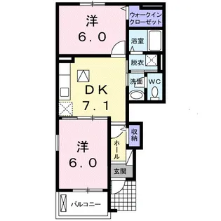 グランツ・ハウスⅡ【1階】の間取り