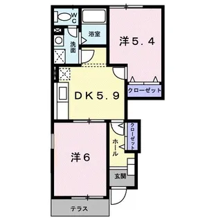 アルモニー【1階】の間取り